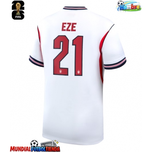 Camiseta Inglaterra Eberechi Eze #21 Primera Equipación Replica Mundial 2026 mangas cortas